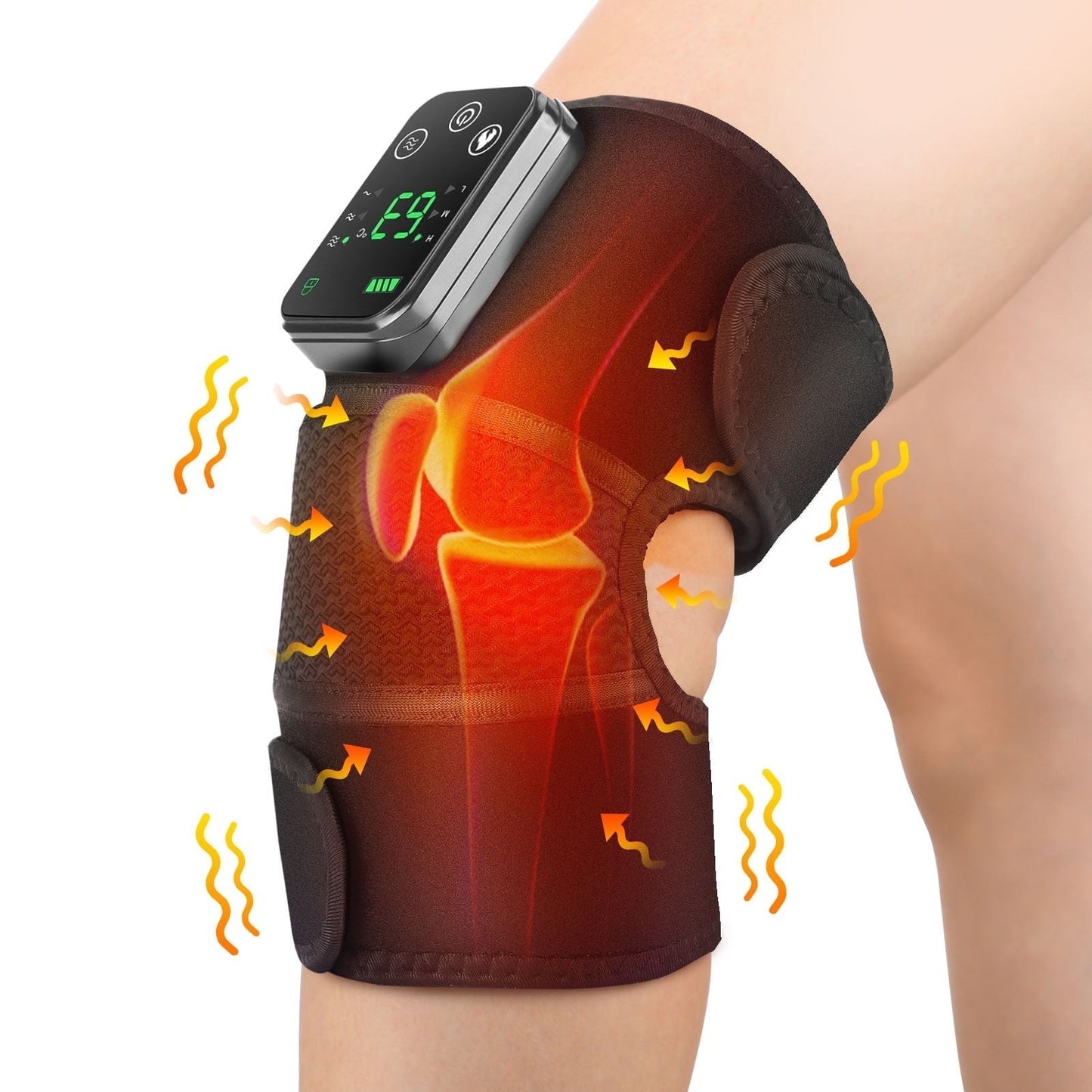 Heated Vibrating Knee Massager Brace