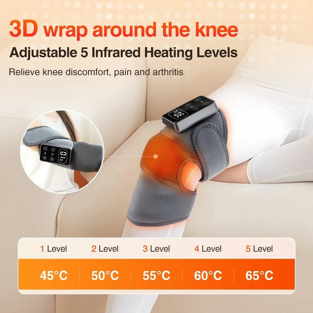 Heated Vibrating Knee Massager Brace