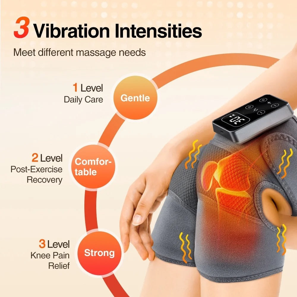 Heated Vibrating Knee Massager Brace