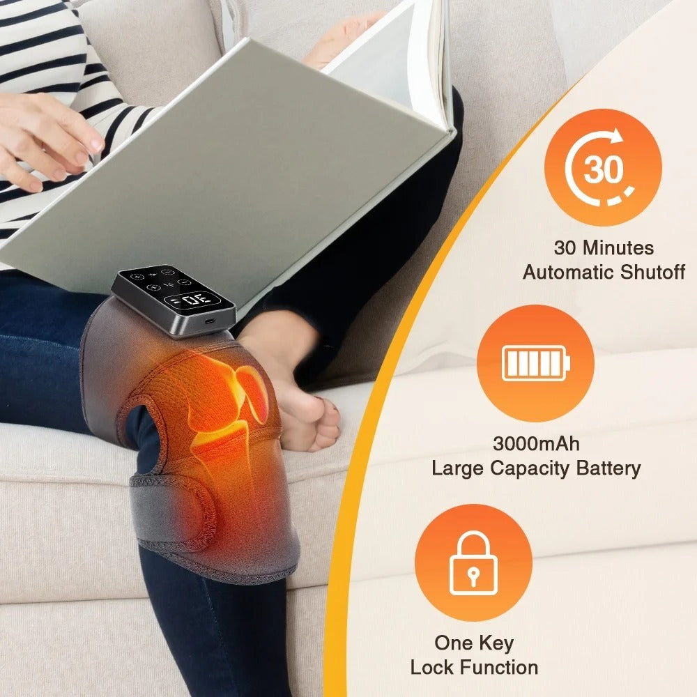 Heated Vibrating Knee Massager Brace