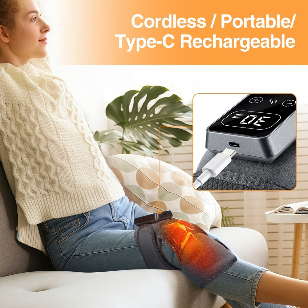 Heated Vibrating Knee Massager Brace